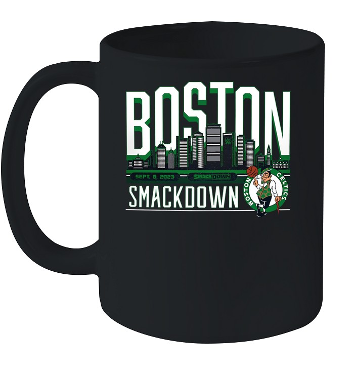 T-Shirts Sportiqe SmackDown x Boston Celtics Tri-Blend