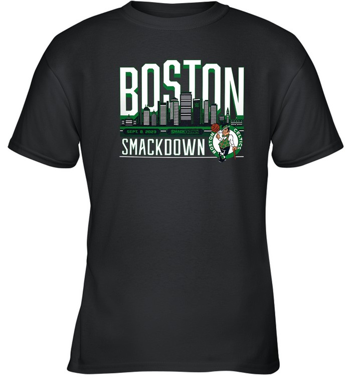 T-Shirts Sportiqe SmackDown x Boston Celtics Tri-Blend